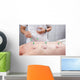Close-up Therapist's Hand Placing Wall Decal