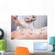 Close-up Therapist's Hand Placing Wall Decal