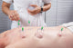 Close-up Therapist's Hand Placing Wall Decal
