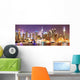 Manhattan Skyline Night Wall Decal