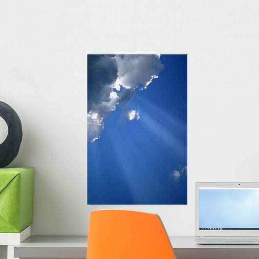 Cloud with Beams 1 Wall Decal
