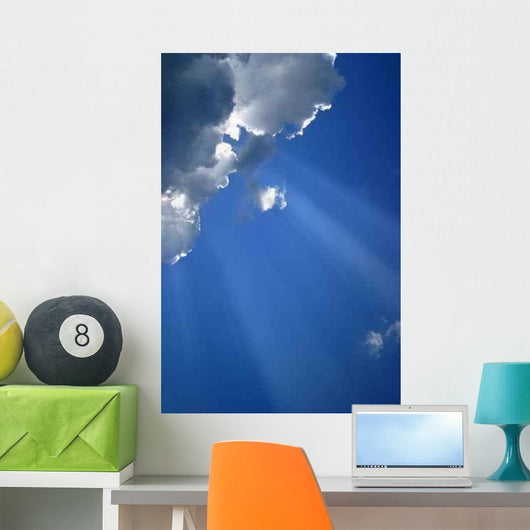 Cloud with Beams 1 Wall Decal