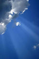 Cloud with Beams 1 Wall Decal