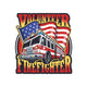 Vintage Firefighter Emblem Wall Decal