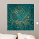 Vintage Floral Motif Ethnic Wall Decal