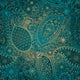 Vintage Floral Motif Ethnic Wall Decal