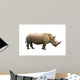 Rhinoceros Isolated Wall Mural