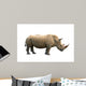 Rhinoceros Isolated Wall Mural