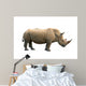 Rhinoceros Isolated Wall Mural