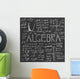 01 Algebra Formula Board Wall Decal