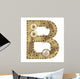Steampunk Alphabet Letter B Wall Decal