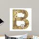 Steampunk Alphabet Letter B Wall Decal