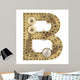 Steampunk Alphabet Letter B Wall Decal