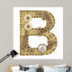 Steampunk Alphabet Letter B Wall Decal