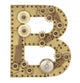 Steampunk Alphabet Letter B Wall Decal