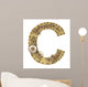Steampunk Alphabet Letter C Wall Decal