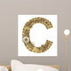 Steampunk Alphabet Letter C Wall Decal