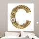 Steampunk Alphabet Letter C Wall Decal