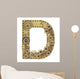 Steampunk Alphabet Letter D Wall Decal