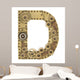 Steampunk Alphabet Letter D Wall Decal