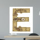 Steampunk Alphabet Letter E Wall Decal