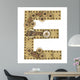 Steampunk Alphabet Letter E Wall Decal