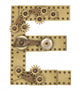 Steampunk Alphabet Letter E Wall Decal