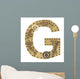 Steampunk Alphabet Letter G Wall Decal