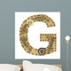 Steampunk Alphabet Letter G Wall Decal