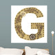Steampunk Alphabet Letter G Wall Decal