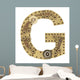 Steampunk Alphabet Letter G Wall Decal