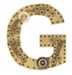 Steampunk Alphabet Letter G Wall Decal