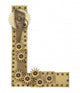 Steampunk Alphabet Letter L Wall Decal