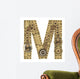 Steampunk Alphabet Letter M Wall Decal
