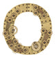 Steampunk Alphabet Letter O Wall Decal