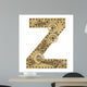 Steampunk Alphabet Letter Z Wall Decal