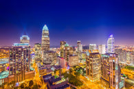 Charlotte Uptown Skyline Wall Decal