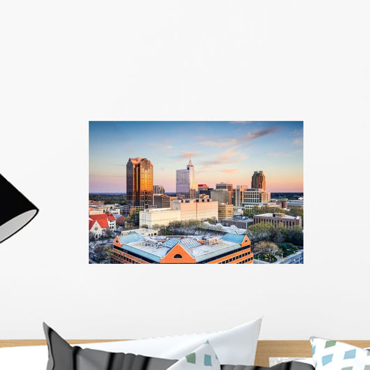 Raleigh North Carolina City Scape Wall Decal