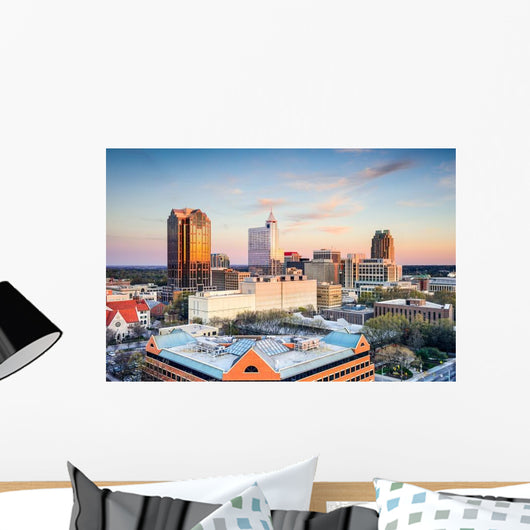 Raleigh North Carolina City Scape Wall Decal