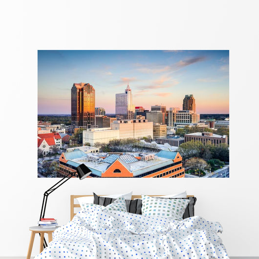 Raleigh North Carolina City Scape Wall Decal