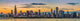 Chicago Downtown Skyline Wall Decal Panoramic Wall Decal