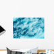 Abstract Splash Turquoise Sea Wall Decal