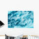 Abstract Splash Turquoise Sea Wall Decal