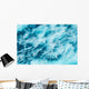 Abstract Splash Turquoise Sea Wall Decal