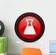 Laboratory Red Glossy Web Wall Decal