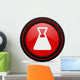 Laboratory Red Glossy Web Wall Decal