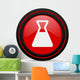 Laboratory Red Glossy Web Wall Decal