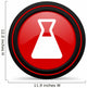 Laboratory Red Glossy Web Wall Decal