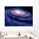 Spiral Galaxy Illustration Milky Wall Decal