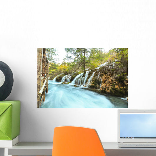 Jiuzhaigou Waterfall Wall Decal